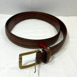 Cole Haan Men's Brown Stitched Leather Belt Size: 95/38